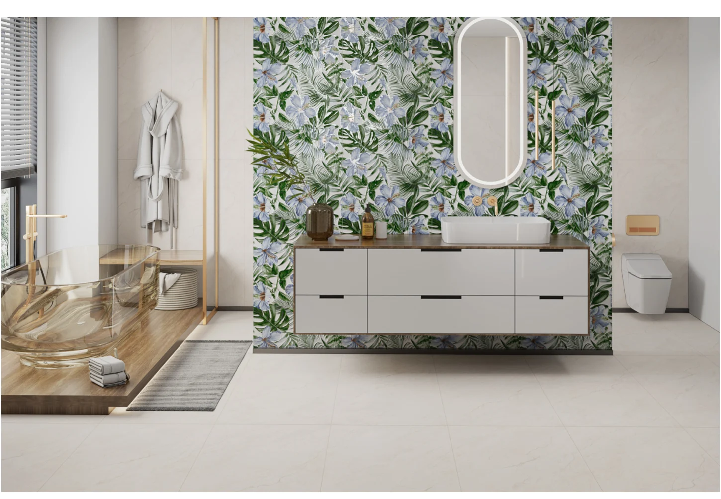 GL-VOYAGE LEAF DECOR — Room preview
