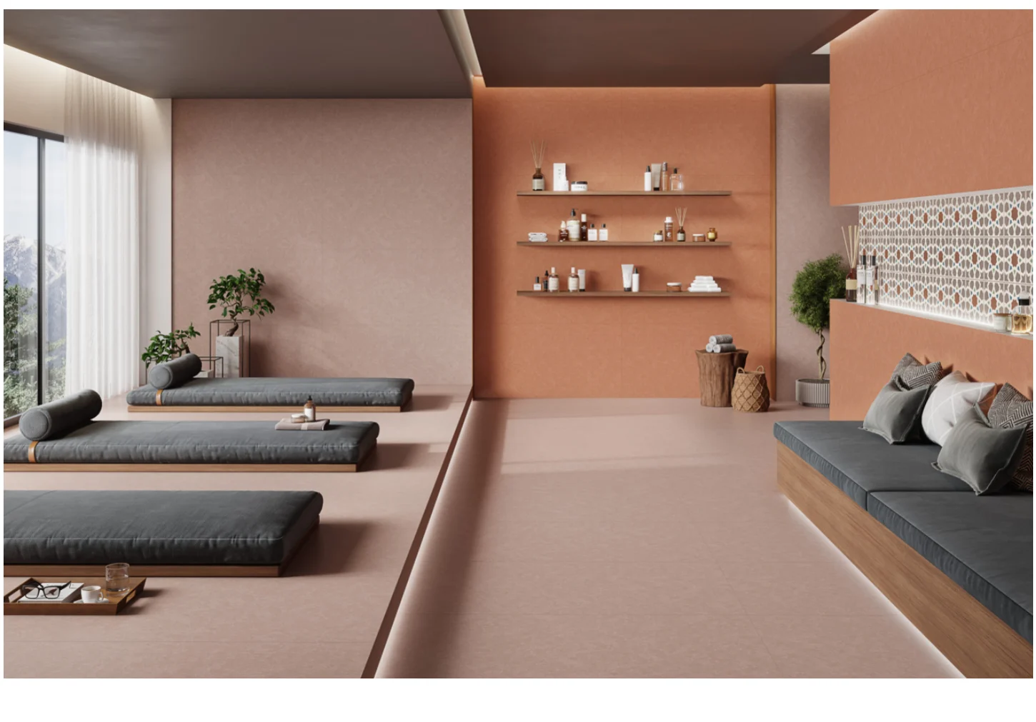 SPIRAL CHILLI — Coordinated room preview 1